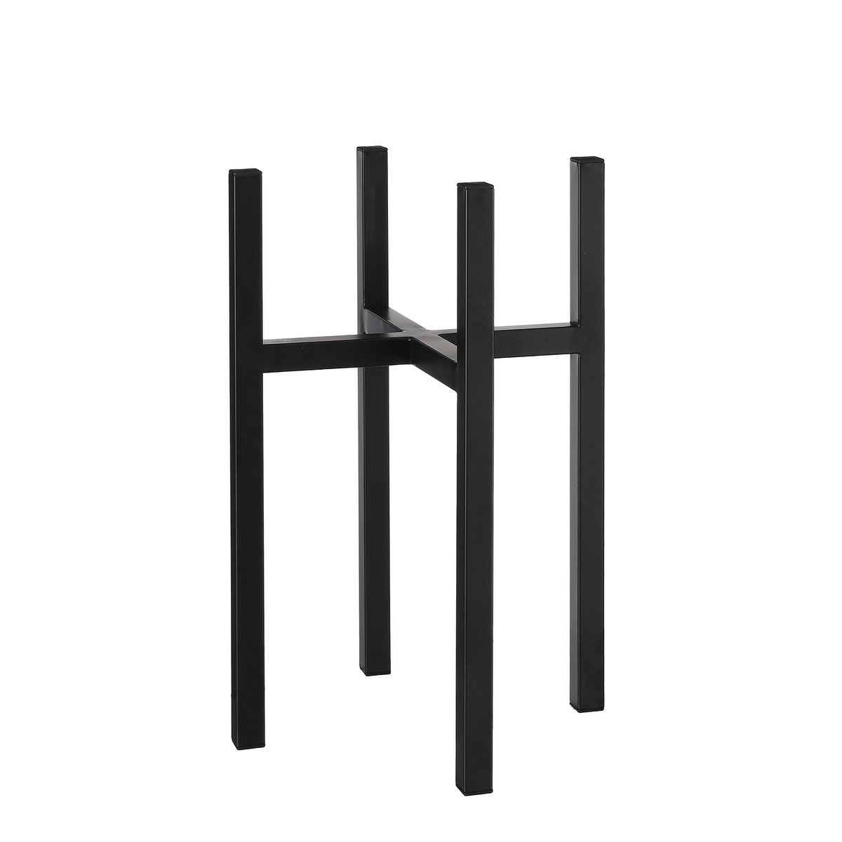 KantoormeubelenPlus Ascot Plantenstandaard XL - L34 x B34 x H49,5 cm - Metaal - Zwart