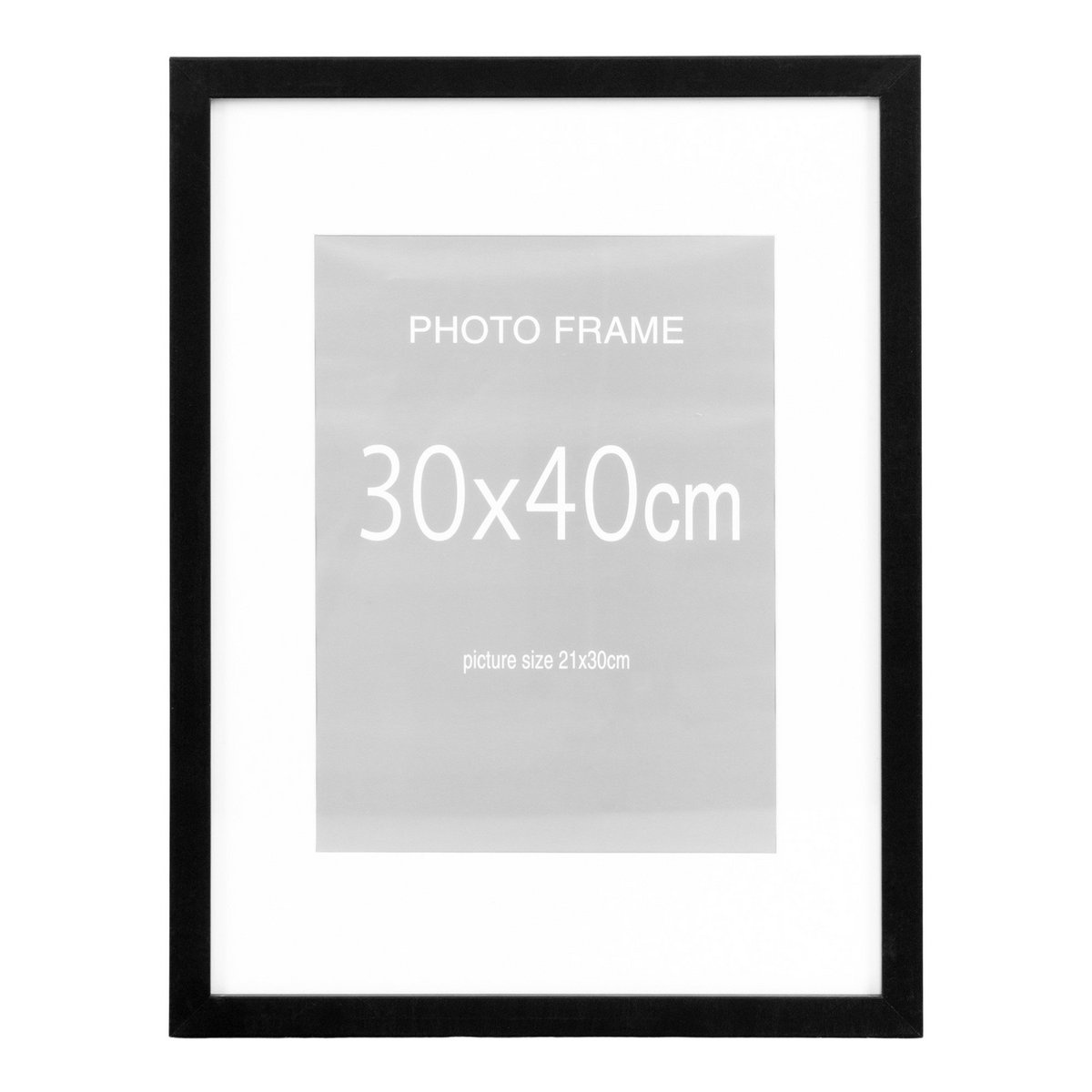 Marbella Frame Display - Frame MDF, 7 st. zwart en 8 st. naturel, 30X40 cm