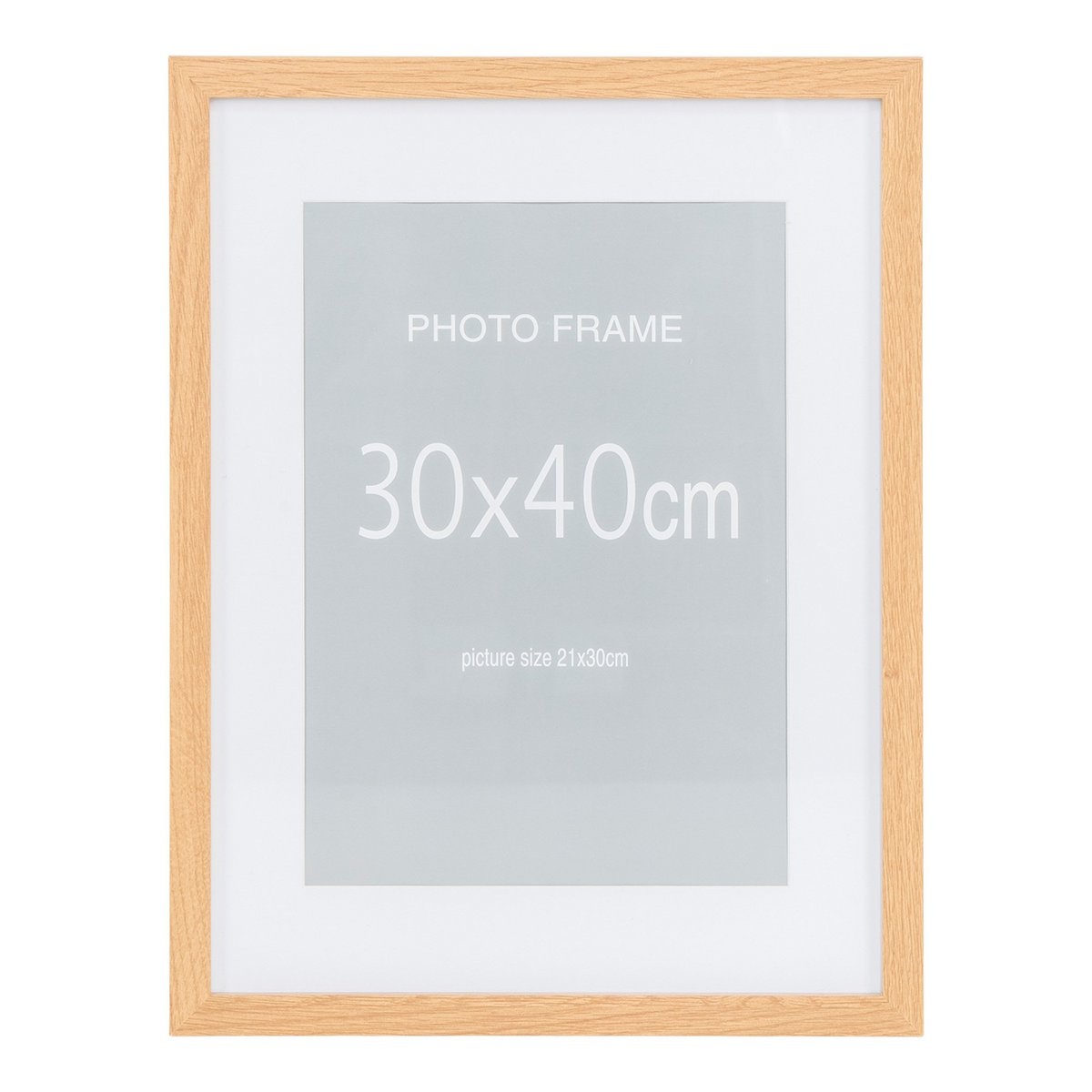 Marbella Frame Display - Frame MDF, 7 st. zwart en 8 st. naturel, 30X40 cm