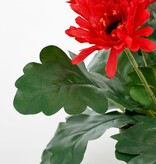 KantoormeubelenPlus Gerbera Kunstplant in Bloempot Stan - H35 x Ø30 cm - Rood