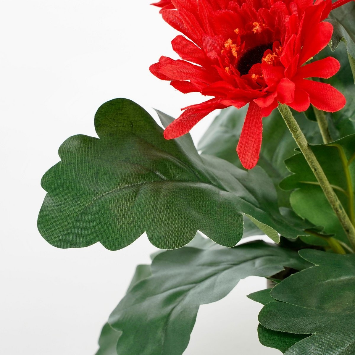 KantoormeubelenPlus Gerbera Kunstplant in Bloempot Stan - H35 x Ø30 cm - Rood