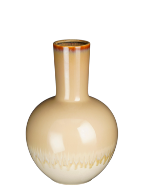 KantoormeubelenPlus Holm Vaas - H42 x Ø27,5 cm - Keramiek - Crème