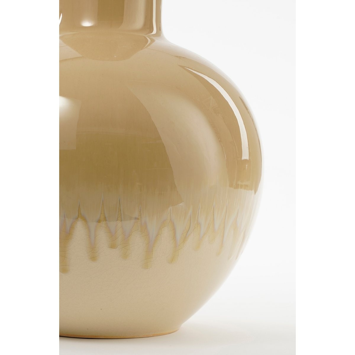 KantoormeubelenPlus Holm Vaas - H42 x Ø27,5 cm - Keramiek - Crème