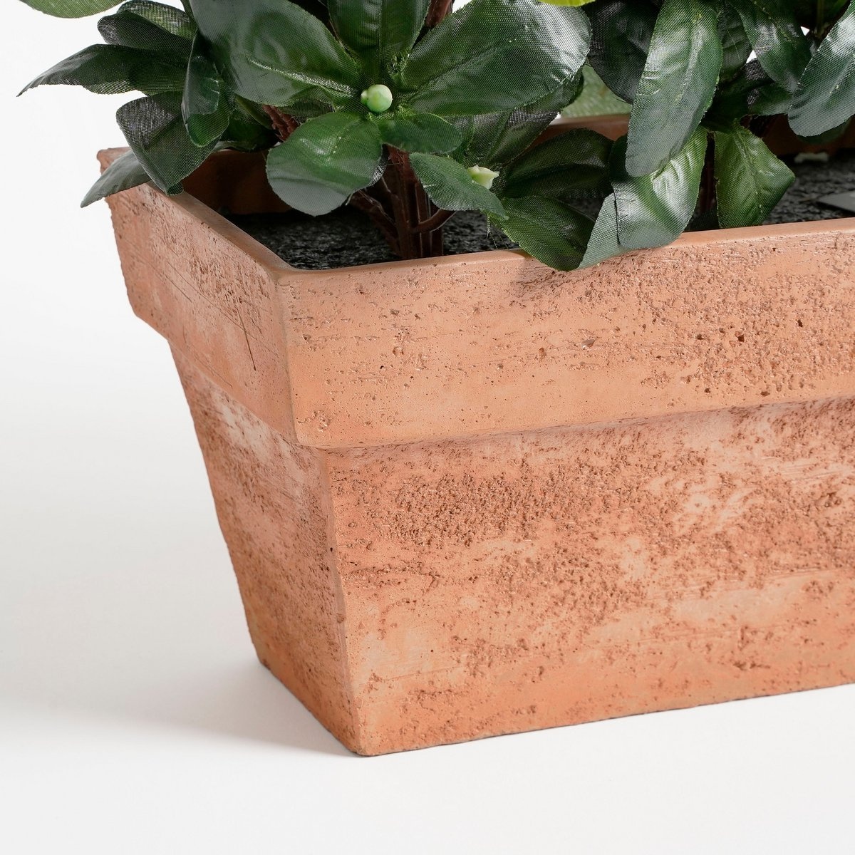 KantoormeubelenPlus Azalea Kunstplant in Balkonbak Slate - L29 x B13 x H27 cm - Roze