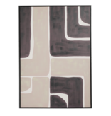 KantoormeubelenPlus Kubu Muurdecoratie - L70 x B100 x H3,5 cm - Canvas - Taupe