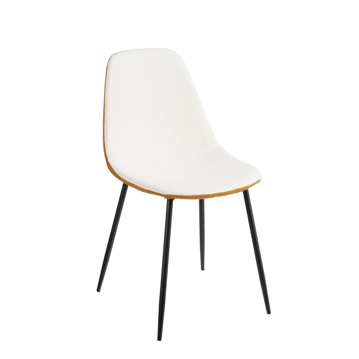 KantoormeubelenPlus Tallos Eetkamerstoel - Gerecycled Polyester - Off White, Oker