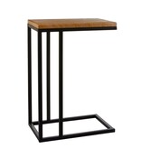 KantoormeubelenPlus Oskar Bijzettafel - L46 x B30 x H66 cm - Hout, Metaal - Zwart