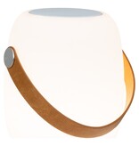KantoormeubelenPlus Cardiff LED Lamp - Lamp met riem, oplaadbaar, bluetooth-luidspreker, wit