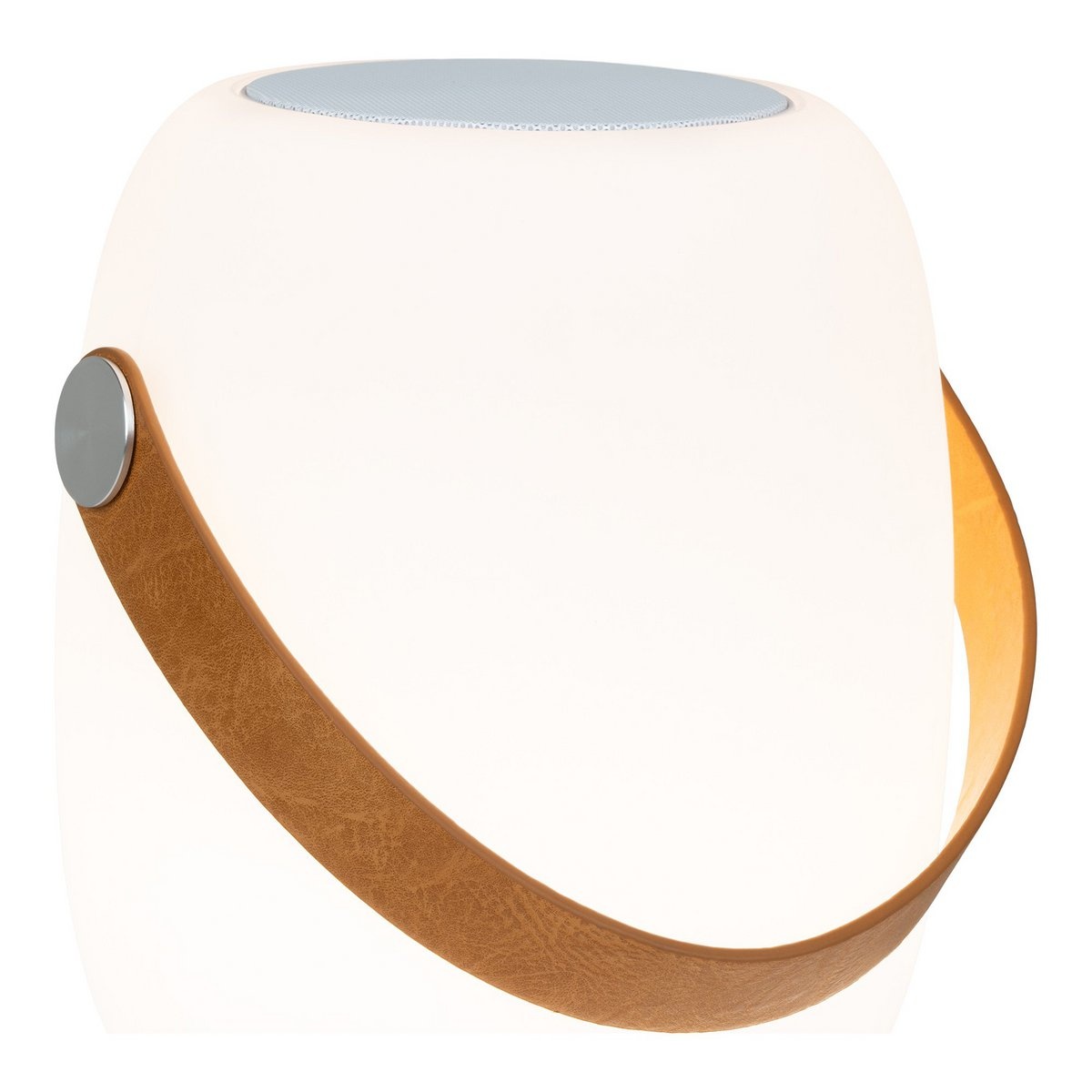 KantoormeubelenPlus Cardiff LED Lamp - Lamp met riem, oplaadbaar, bluetooth-luidspreker, wit
