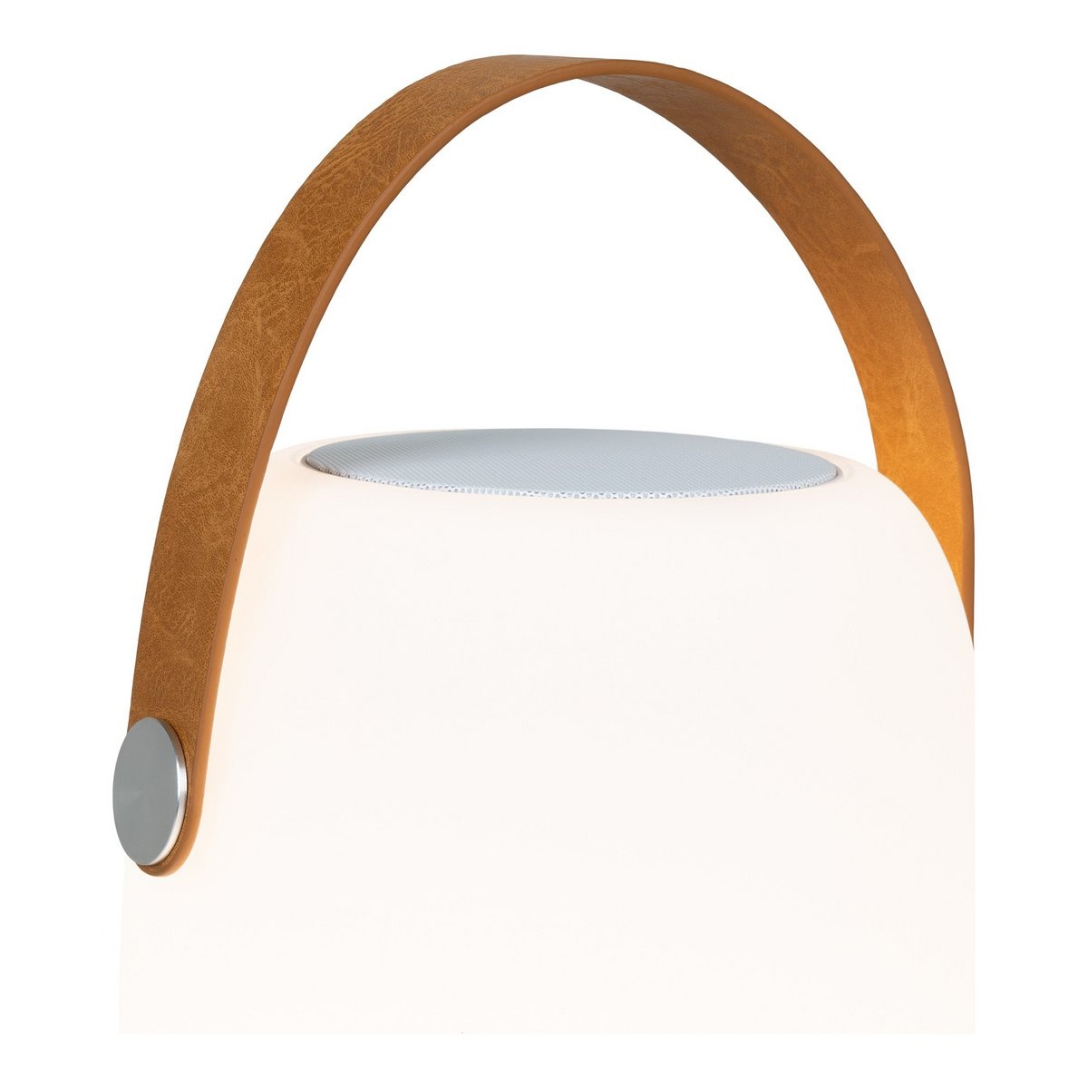 KantoormeubelenPlus Cardiff LED Lamp - Lamp met riem, oplaadbaar, bluetooth-luidspreker, wit