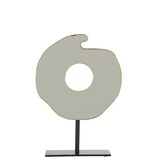 KantoormeubelenPlus Ornament op Voet - L26 x B10 x H37 cm - Metaal - Lichtgrijs