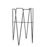KantoormeubelenPlus Blom Plantenstandaard - L29,5 x B29,5 x H50 cm - Metaal - Zwart