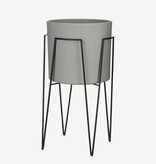 KantoormeubelenPlus Blom Plantenstandaard - L29,5 x B29,5 x H50 cm - Metaal - Zwart