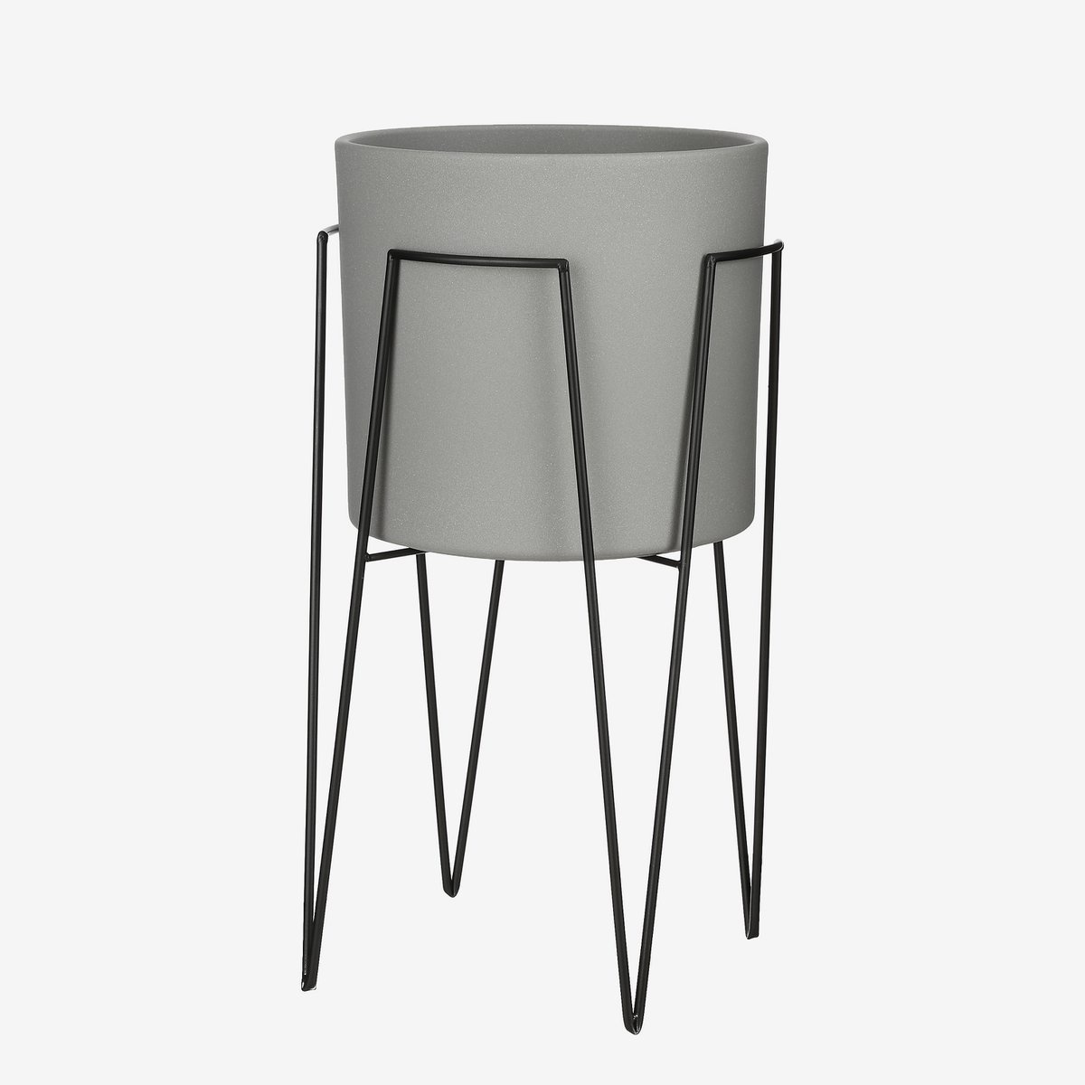 KantoormeubelenPlus Blom Plantenstandaard - L29,5 x B29,5 x H50 cm - Metaal - Zwart