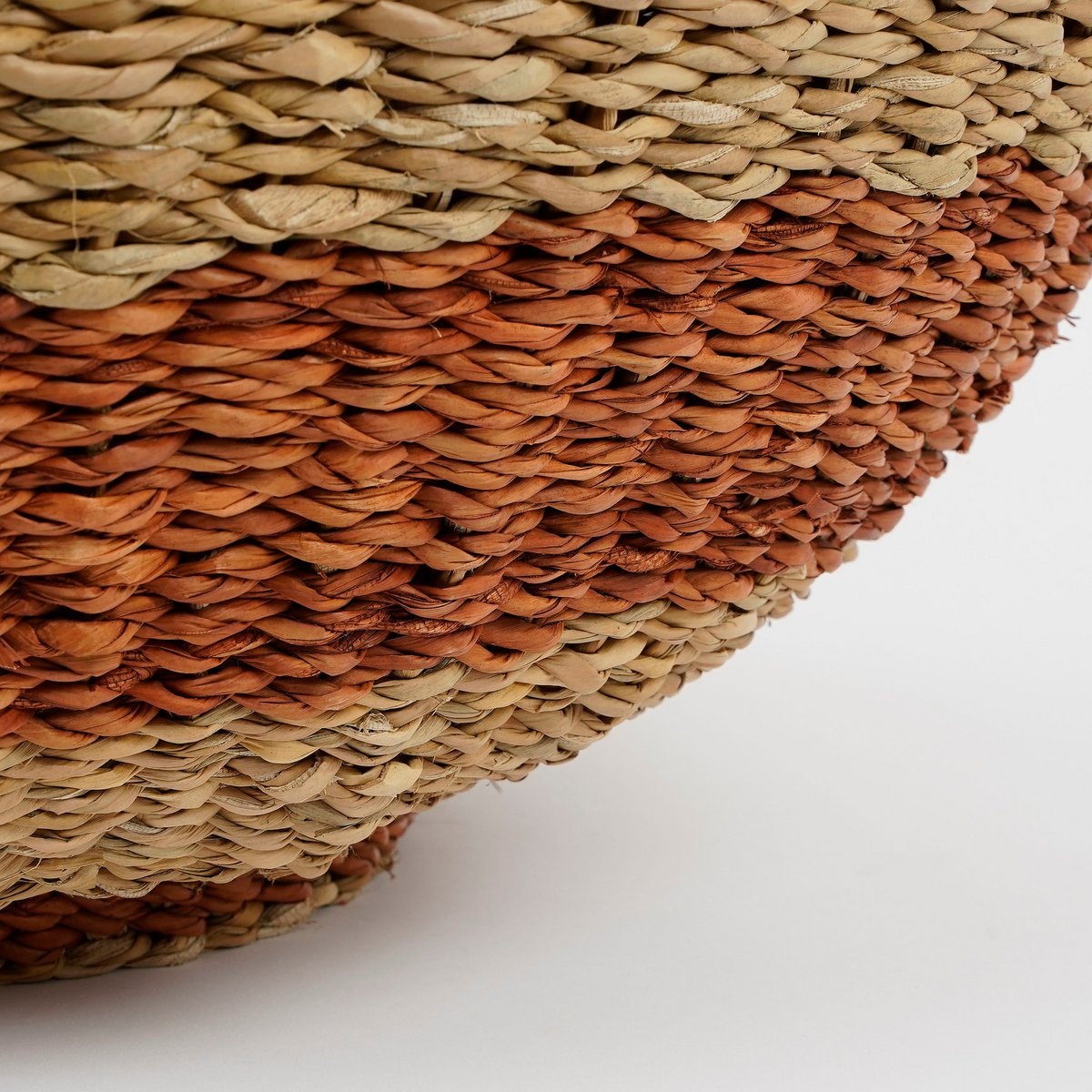 KantoormeubelenPlus Tacoma Opbergmand met Deksel - H48 x Ø55 cm - Jute - Oranje