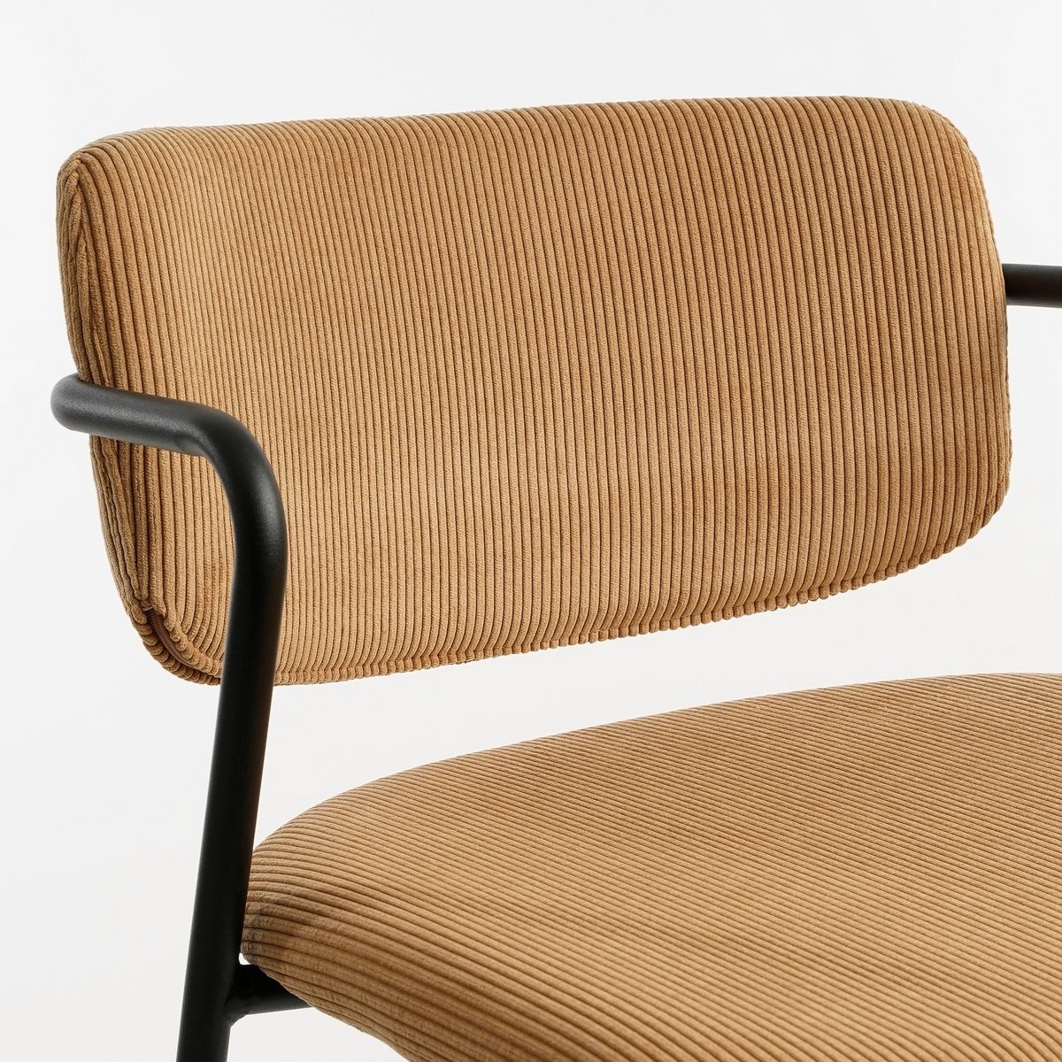 KantoormeubelenPlus Nanet Barkruk - H91 cm - Velvet - Lichtbruin