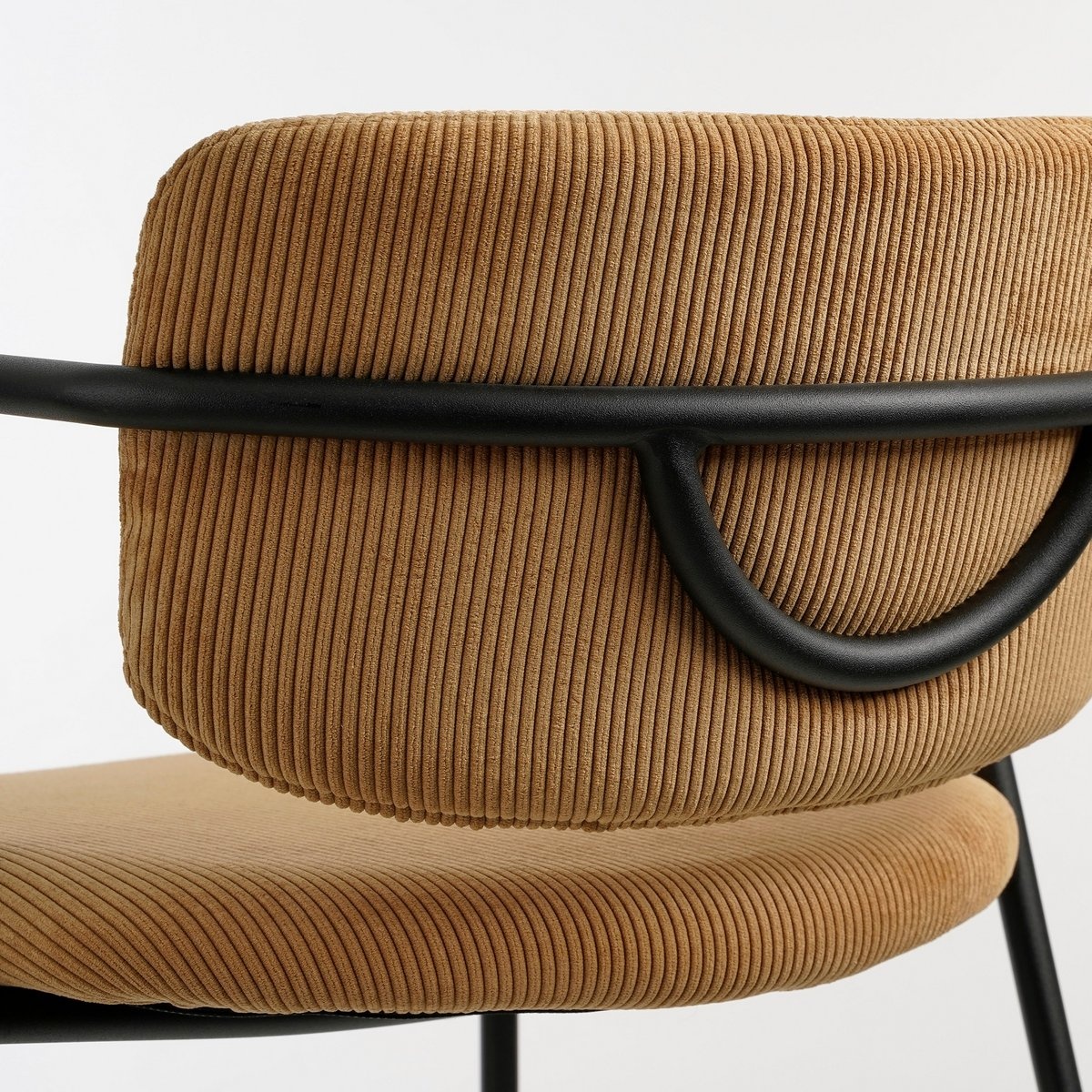 KantoormeubelenPlus Nanet Barkruk - H91 cm - Velvet - Lichtbruin