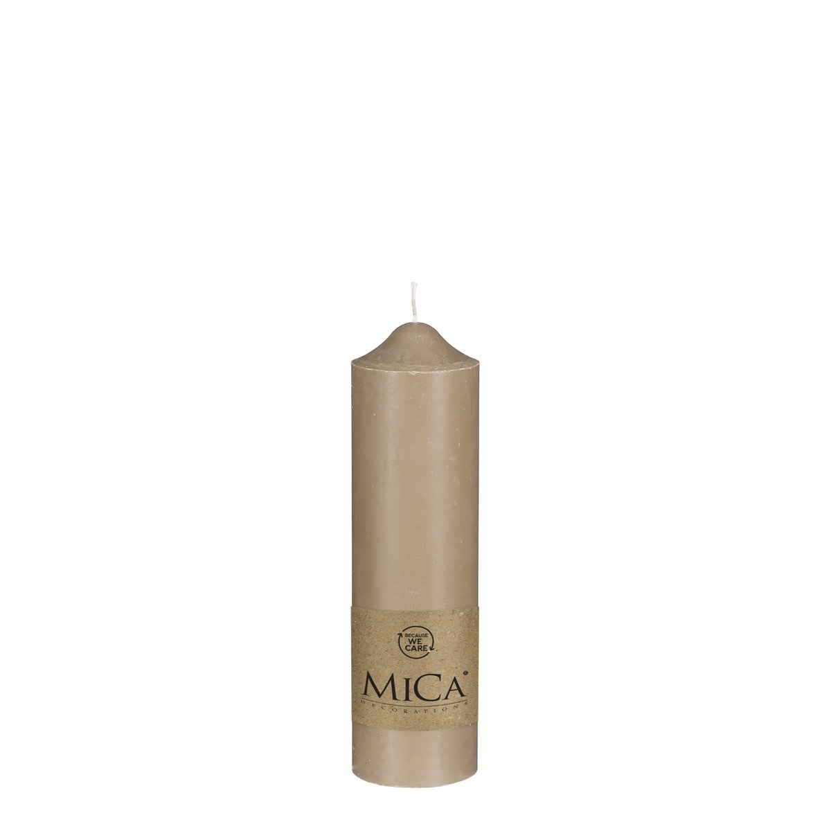KantoormeubelenPlus Kaars - H25 x Ø7 cm - Beige