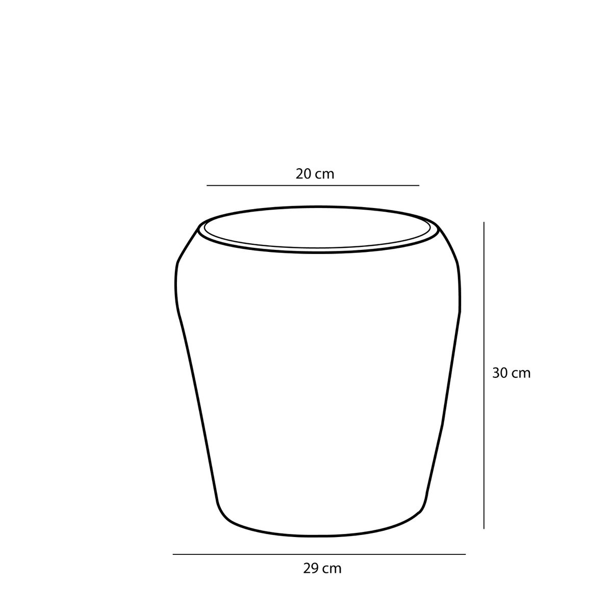 KantoormeubelenPlus Opbergmand - Set van 3 - H38 x Ø30 cm - Zeegras - Lichtbruin