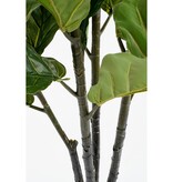 KantoormeubelenPlus Ficus Lyrata Kunstplant - H150 x Ø80 cm - Groen
