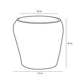 KantoormeubelenPlus Opbergmand - Set van 3 - H38 x Ø30 cm - Zeegras - Lichtbruin