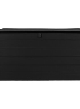 KantoormeubelenPlus Dubrovnik Kussendoos - Kussendoos, kunststof, zwart, 146,5x61x64,5 cm, 490 L