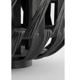 KantoormeubelenPlus Helios Windlicht - H49 x Ø31 cm - Gerecycled Polyester - Zwart