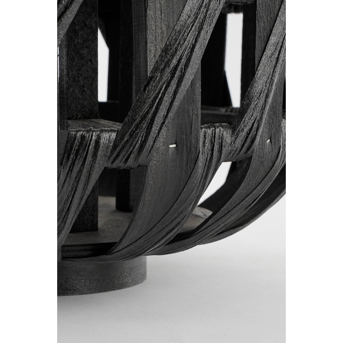 KantoormeubelenPlus Helios Windlicht - H49 x Ø31 cm - Gerecycled Polyester - Zwart