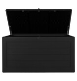 KantoormeubelenPlus Dubrovnik Kussendoos - Kussendoos, kunststof, zwart, 146,5x61x64,5 cm, 490 L