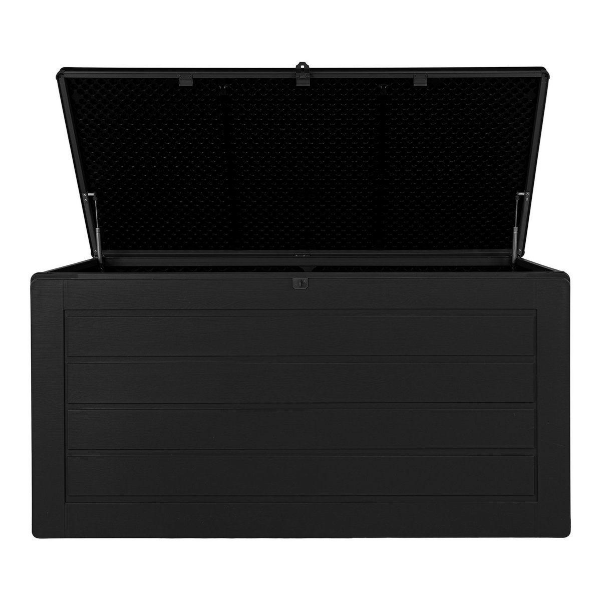 KantoormeubelenPlus Dubrovnik Kussendoos - Kussendoos, kunststof, zwart, 146,5x61x64,5 cm, 490 L