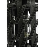 KantoormeubelenPlus Helios Windlicht - H49 x Ø31 cm - Gerecycled Polyester - Zwart