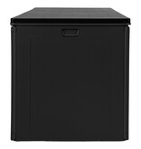 KantoormeubelenPlus Dubrovnik Kussendoos - Kussendoos, kunststof, zwart, 146,5x61x64,5 cm, 490 L