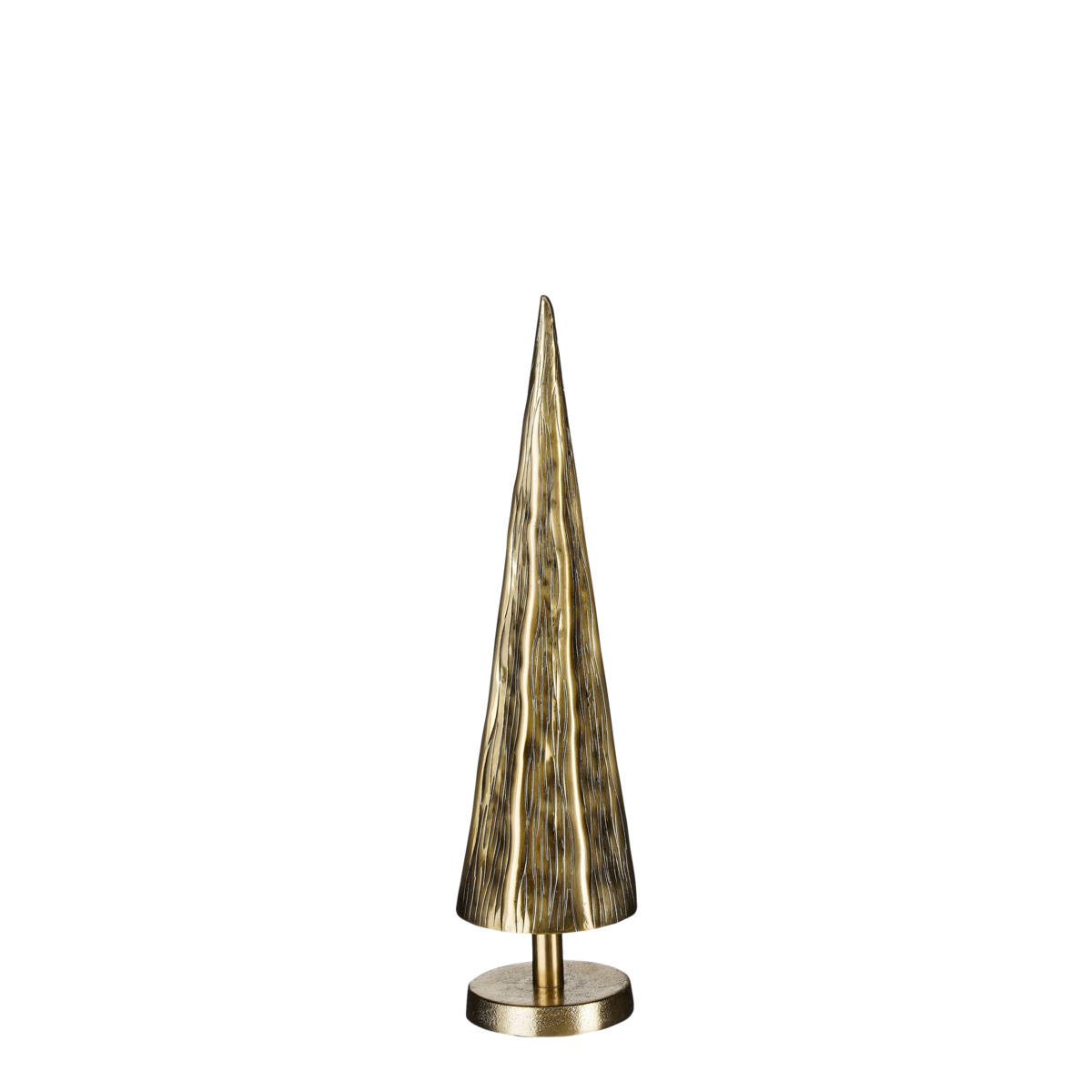 KantoormeubelenPlus Cezar Decoratie Kerstboom - H45 x Ø12 cm - Aluminium - Goud