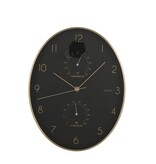 KantoormeubelenPlus Andy Wandklok - L27,5 x B4,5 x H35 cm - Zwart