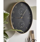 KantoormeubelenPlus Andy Wandklok - L27,5 x B4,5 x H35 cm - Zwart