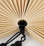 KantoormeubelenPlus Muurdecoratie Waaier - L105 x B150 cm - Bamboe - Zwart