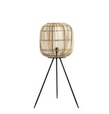 KantoormeubelenPlus Figo Vloerlamp - H90 x Ø36 cm - Bamboe - Bruin