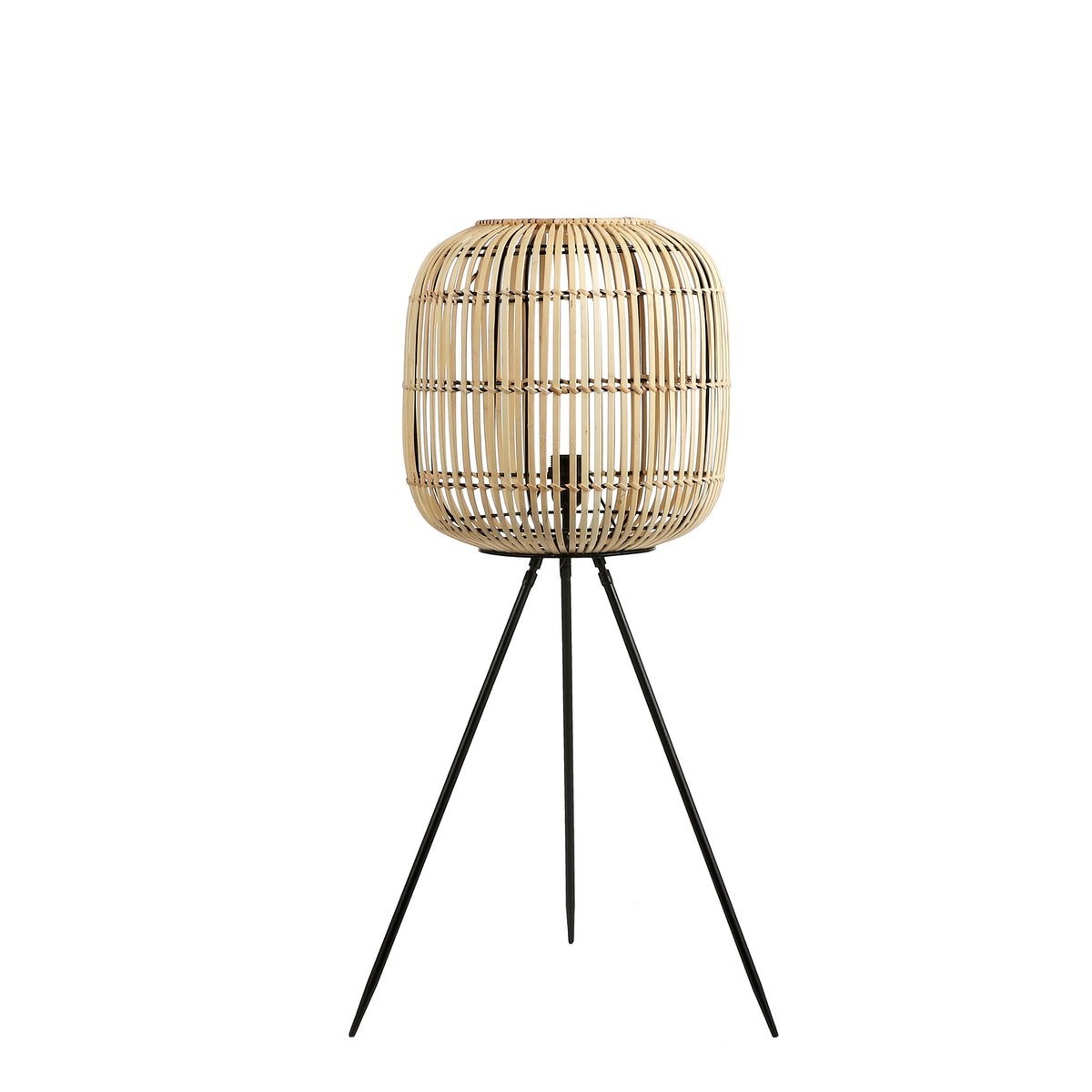 KantoormeubelenPlus Figo Vloerlamp - H90 x Ø36 cm - Bamboe - Bruin