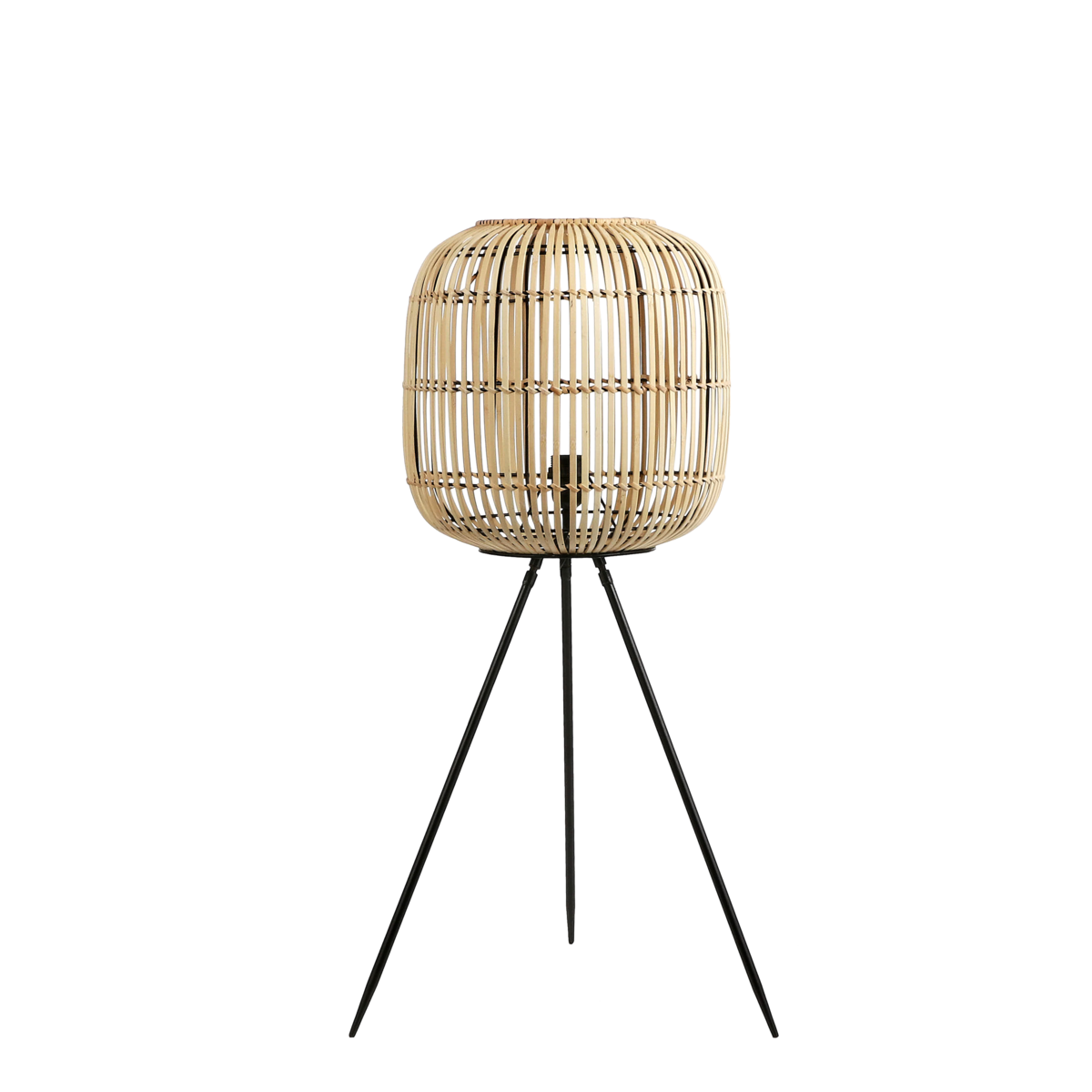 KantoormeubelenPlus Figo Vloerlamp - H90 x Ø36 cm - Bamboe - Bruin