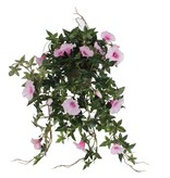 KantoormeubelenPlus Petunia Kunst Hangplant in Bloempot Stan - L25 x B45 x H50 cm - Roze