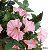 KantoormeubelenPlus Petunia Kunst Hangplant in Bloempot Stan - L25 x B45 x H50 cm - Roze