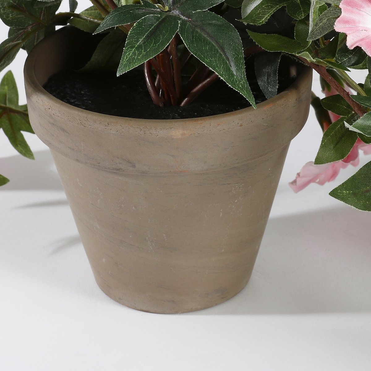 KantoormeubelenPlus Petunia Kunst Hangplant in Bloempot Stan - L25 x B45 x H50 cm - Roze