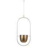 KantoormeubelenPlus Dexter Bloempot Hangend - L24 x B14 x H83 cm - Goud