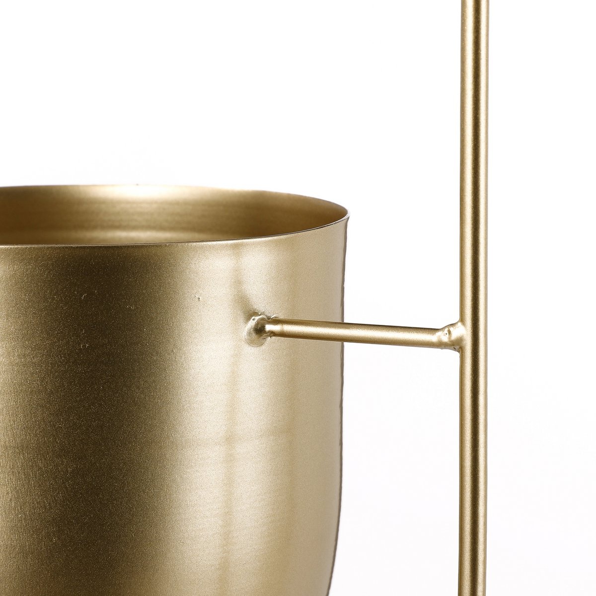 KantoormeubelenPlus Dexter Bloempot Hangend - L24 x B14 x H83 cm - Goud