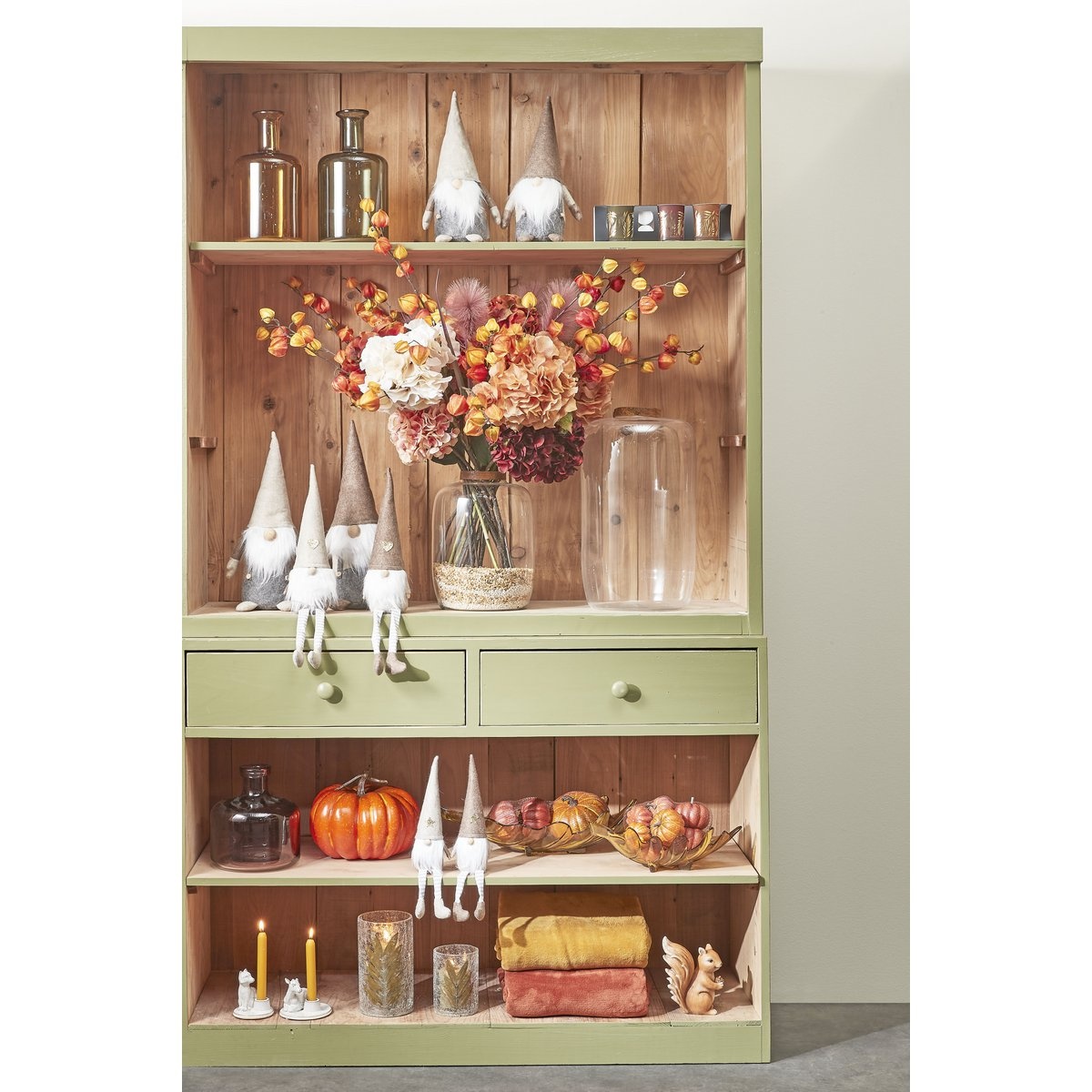 KantoormeubelenPlus Regal Fles Vaas - H30 x Ø16 cm - Glas - Groen