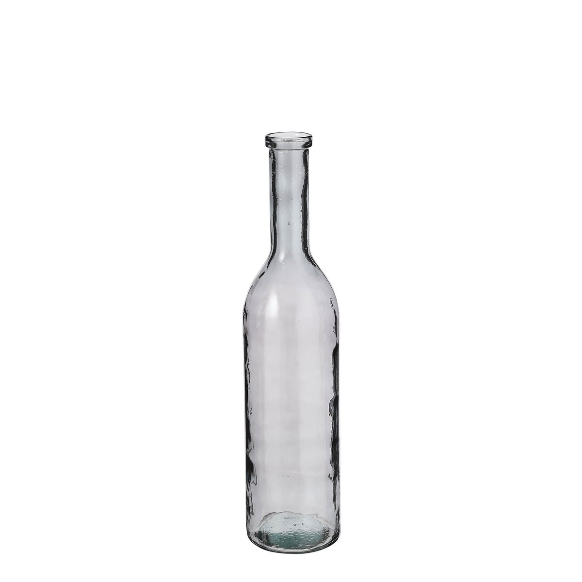 KantoormeubelenPlus Rioja Fles Vaas - H75 x Ø18 cm - Gerecycled Glas - Donkergrijs