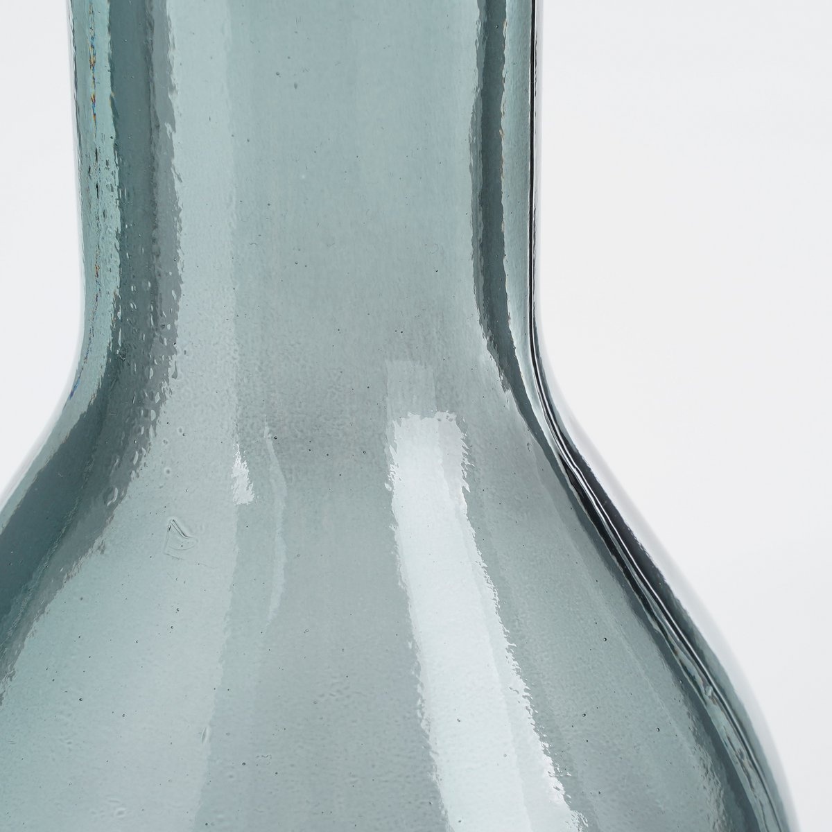 KantoormeubelenPlus Rioja Fles Vaas - H75 x Ø18 cm - Gerecycled Glas - Donkergrijs