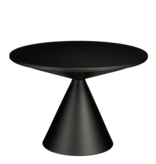 KantoormeubelenPlus Royale Bijzettafel - H42 x Ø60 cm - Metaal - Zwart