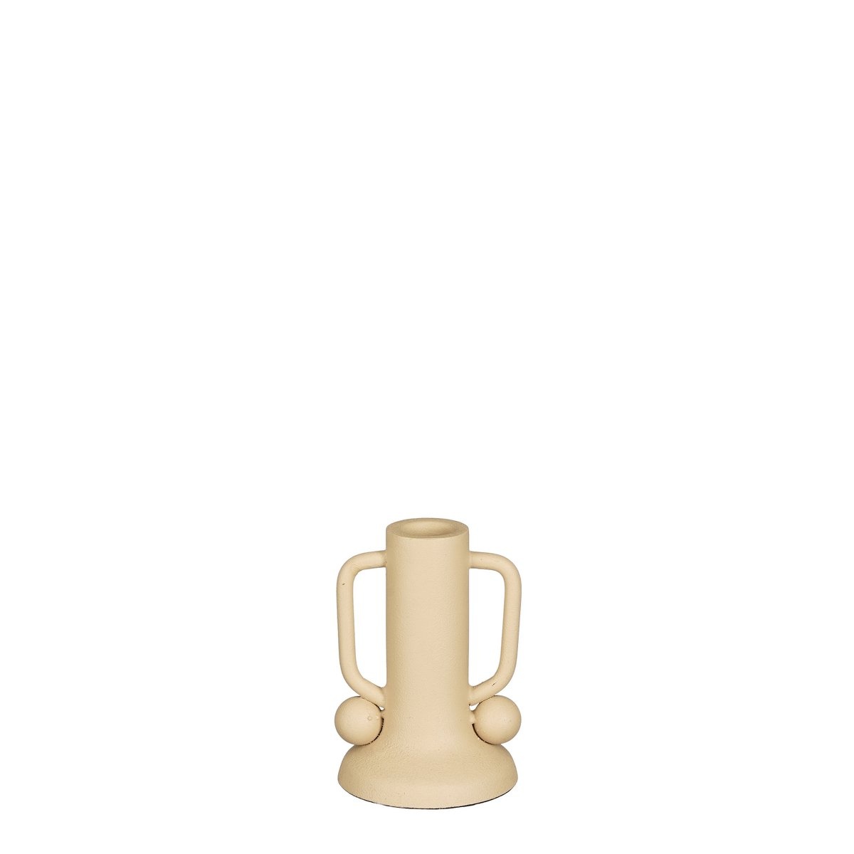 KantoormeubelenPlus Ula Kandelaar - H12 x Ø8 cm - Metaal - Beige