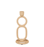 KantoormeubelenPlus Yukon Kandelaar - H21,5 x Ø9 cm - Metaal - Terra